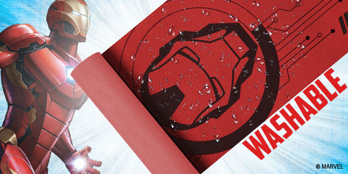 buy powermax x marvel yp6-1.3 ironman pvc yoga mat with bag for gym workout